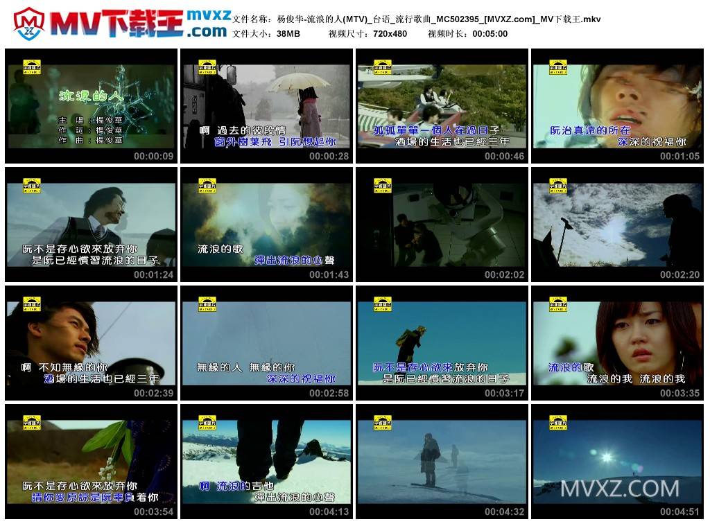 杨俊华-流浪的人(MTV)_台语_流行歌曲_MC502395